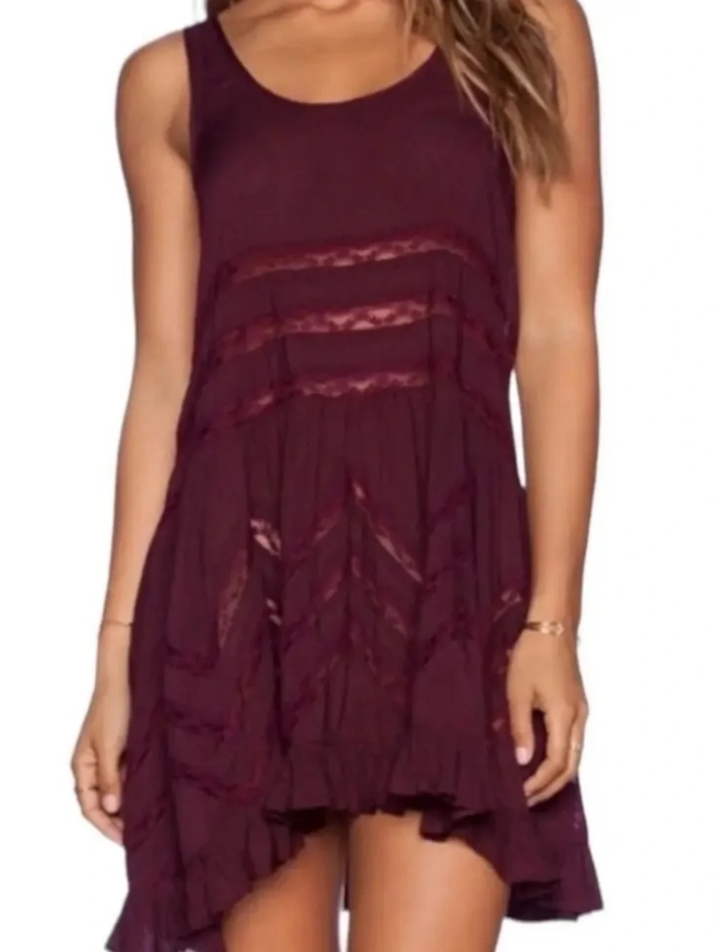 💜 Free People Intimately Plum Dress - Large